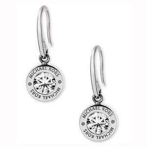 Michael Kors Silver Crystal Earrings
